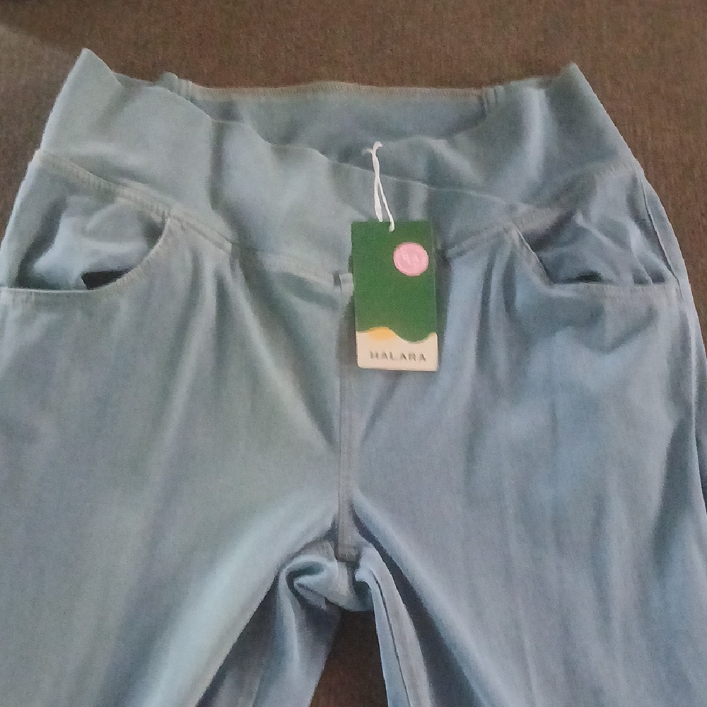 Halara Women Blue Jean Leggings Flare Legged